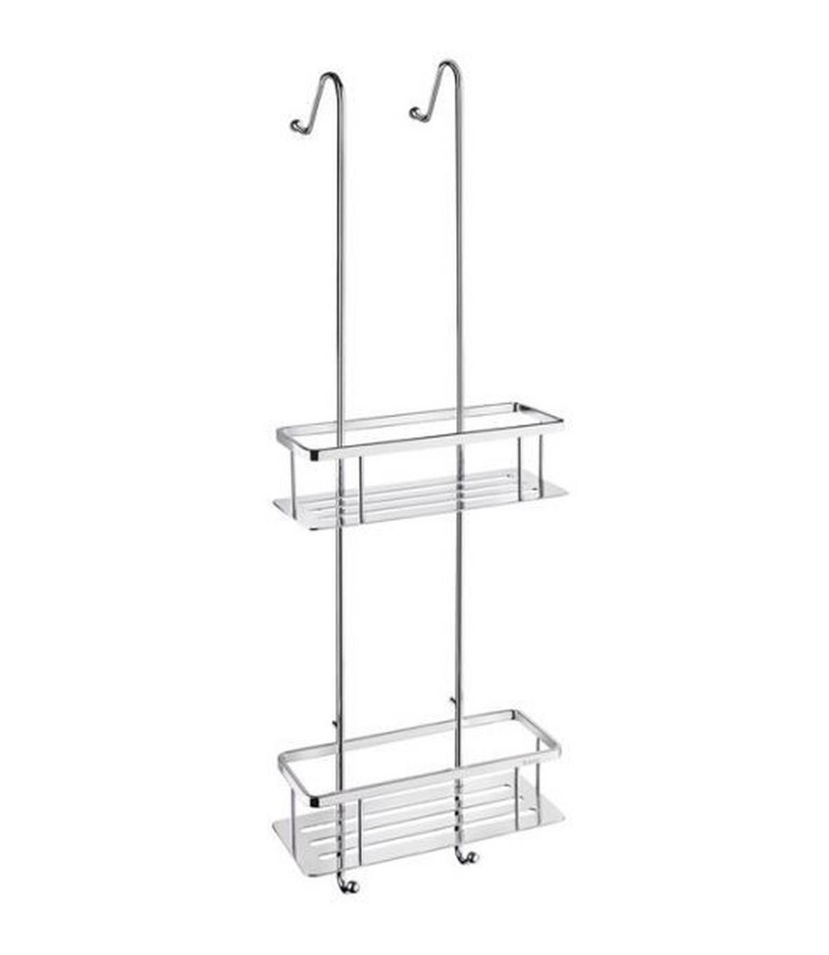 KOSZYK PRYSZNICOWY SIDELINE - chromowy, Basics, metal (25/76,5/10,3cm) - Smedbo