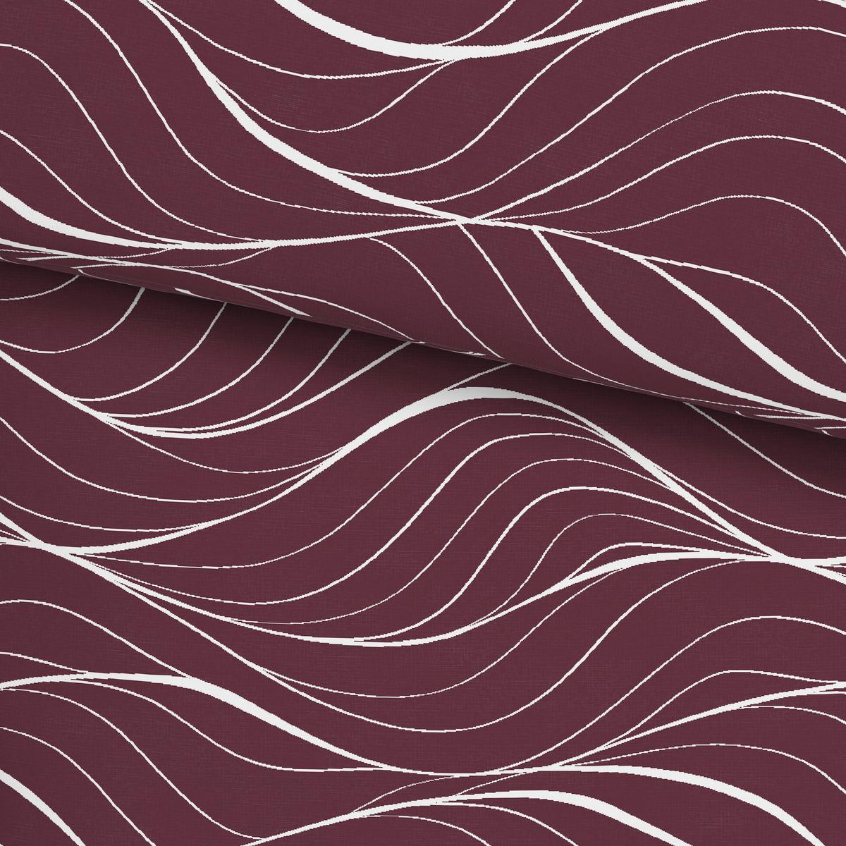 BETTWÄSCHESET WAVES - Beere, Textil (160/210cm) - Modern Living