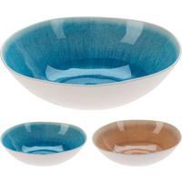 Mélytányér Sea - bézs/kék, műanyag (30/9cm)
