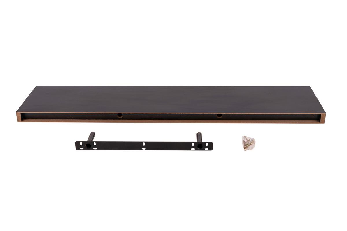 Wandboard B421458-4 Angus - Schwarz, Basics, Holzwerkstoff (100/23,5/3,8cm) - Globo