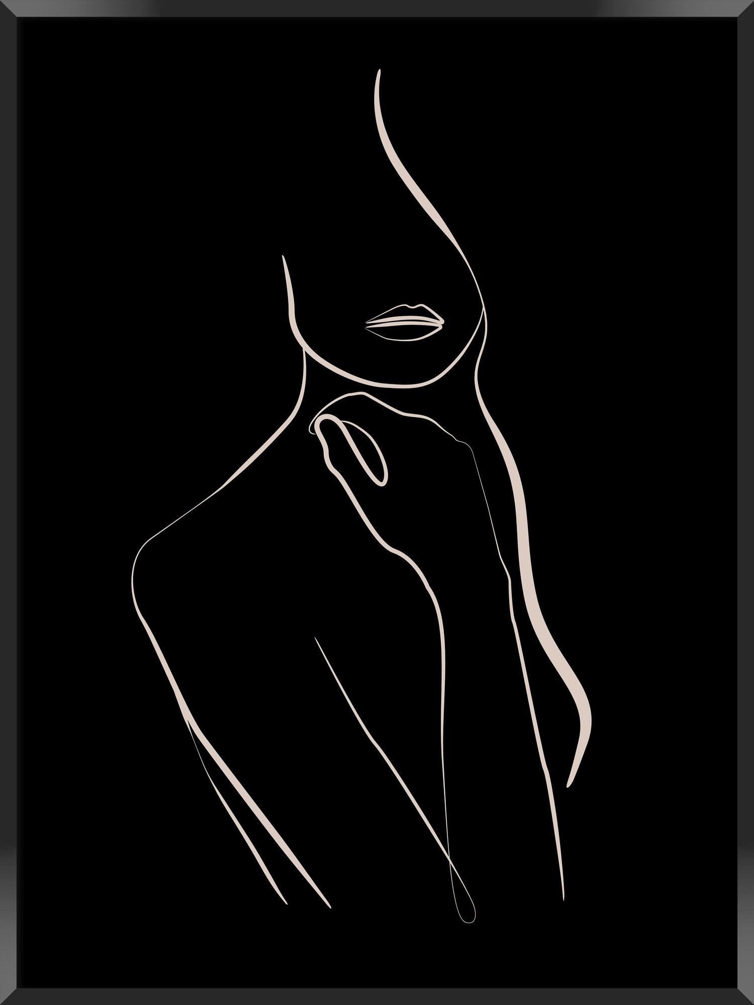 Bild Image in Schwarz/Weiß ca. 30x40cm - Schwarz/Weiß, Holzwerkstoff/Papier (30/40cm) - Modern Living