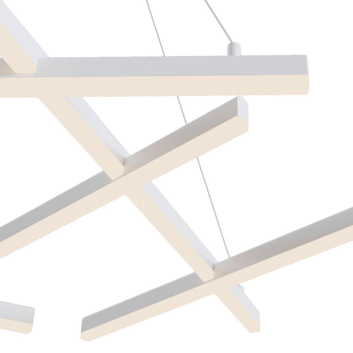 Pendelleuchte Line Weiss max. 79 Watt - Weiss, Trend, Metall (101/66/5,5cm) - MAYTONI