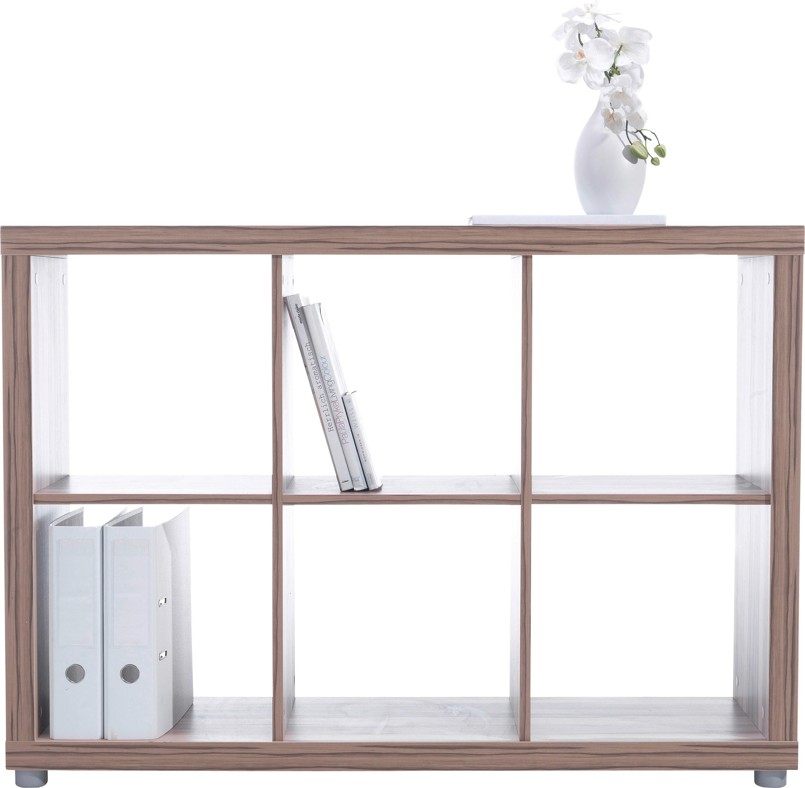 Raumteiler Eichefarben - Eichefarben/Alufarben, Holzwerkstoff (117/84/35cm) - Mömax