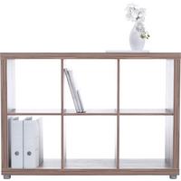 Raumteiler Eichefarben - Eichefarben/Alufarben, Holzwerkstoff (117/84/35cm) - Mömax