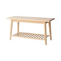 Schuhbank Noble 4168002 - Naturfarben, Romantik / Landhaus, Holz (90/45/35cm) - MID.YOU
