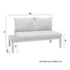 LOUNGEGRUPP JULIAN 2 - brun/grå, Modern, metall/trä (138,2/73/76,6cm) - Mömax