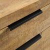 DRESSOIR EVEREST -EXKLUSIV- - Natuurlijke kleuren/Zwart, Natur, Hout/Metaal (160/85/40cm) - Mömax