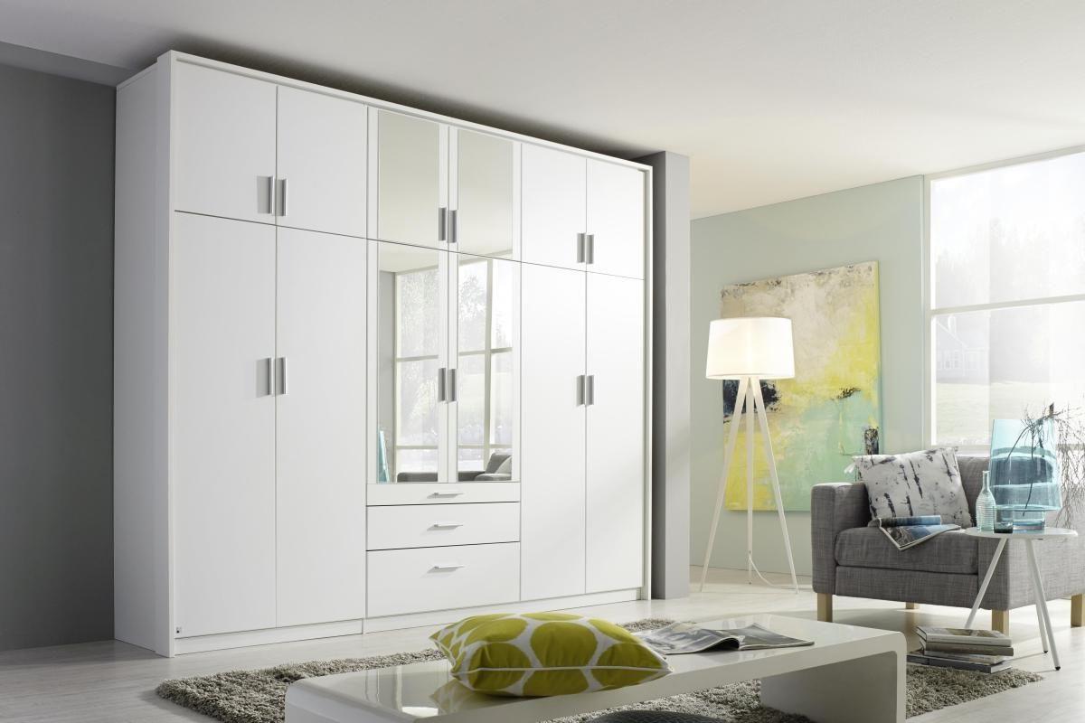 Ormar S Klasičnim Vratima Hildesheim - prozirna/bela, Dizajnerski, staklo/pločasti materijal (275/231/56cm) - Modern Living
