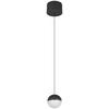 SUSPENSION LED SESTINE - noir/blanc, MODERN, métal/matière synthétique (11/11/150cm) - Mömax