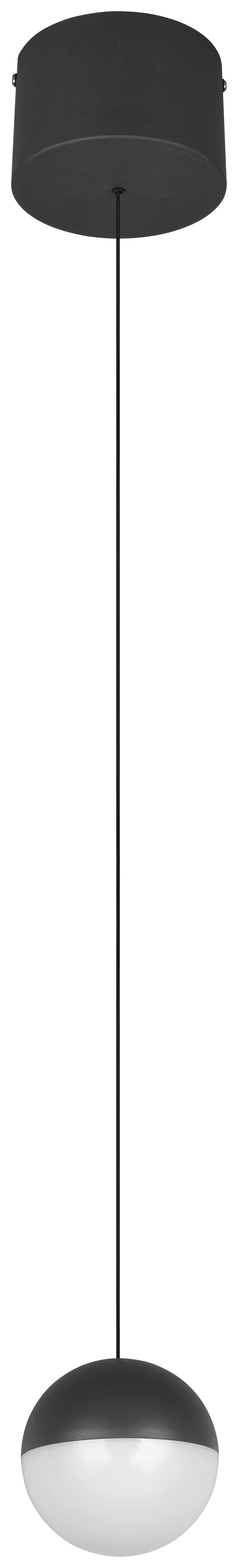 Led Függőlámpa Sestine 1 Égős - fekete/fehér, Modern, műanyag/fém (11/150cm) - Mömax