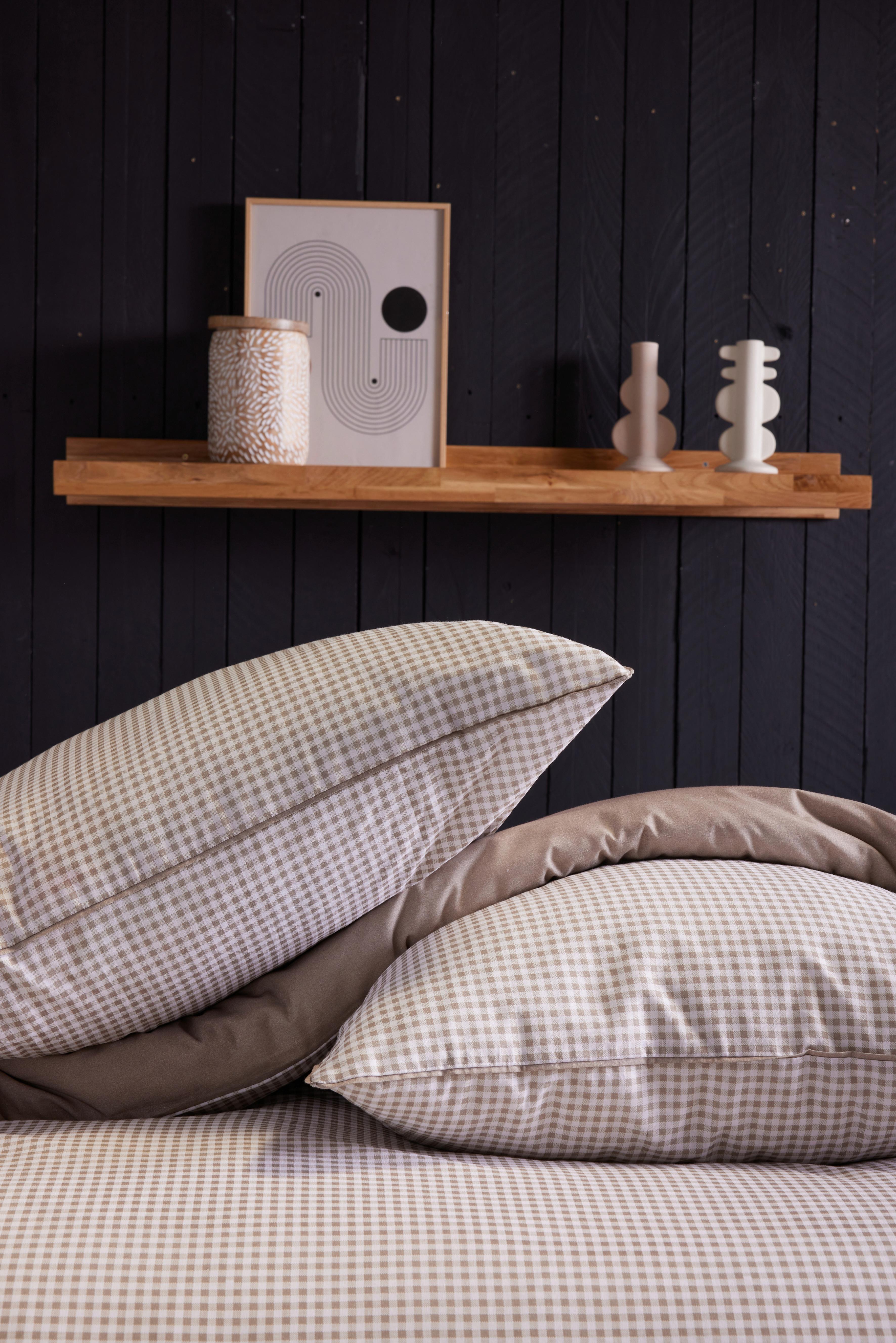 Posteljina Vichy Xxl 200x200cm/2x60x80cm - bijela, tekstil (200/200cm)