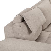 Kopfstütze in Hellgrau - Anthrazit/Hellgrau, Konventionell, Textil (53/35cm) - Mömax