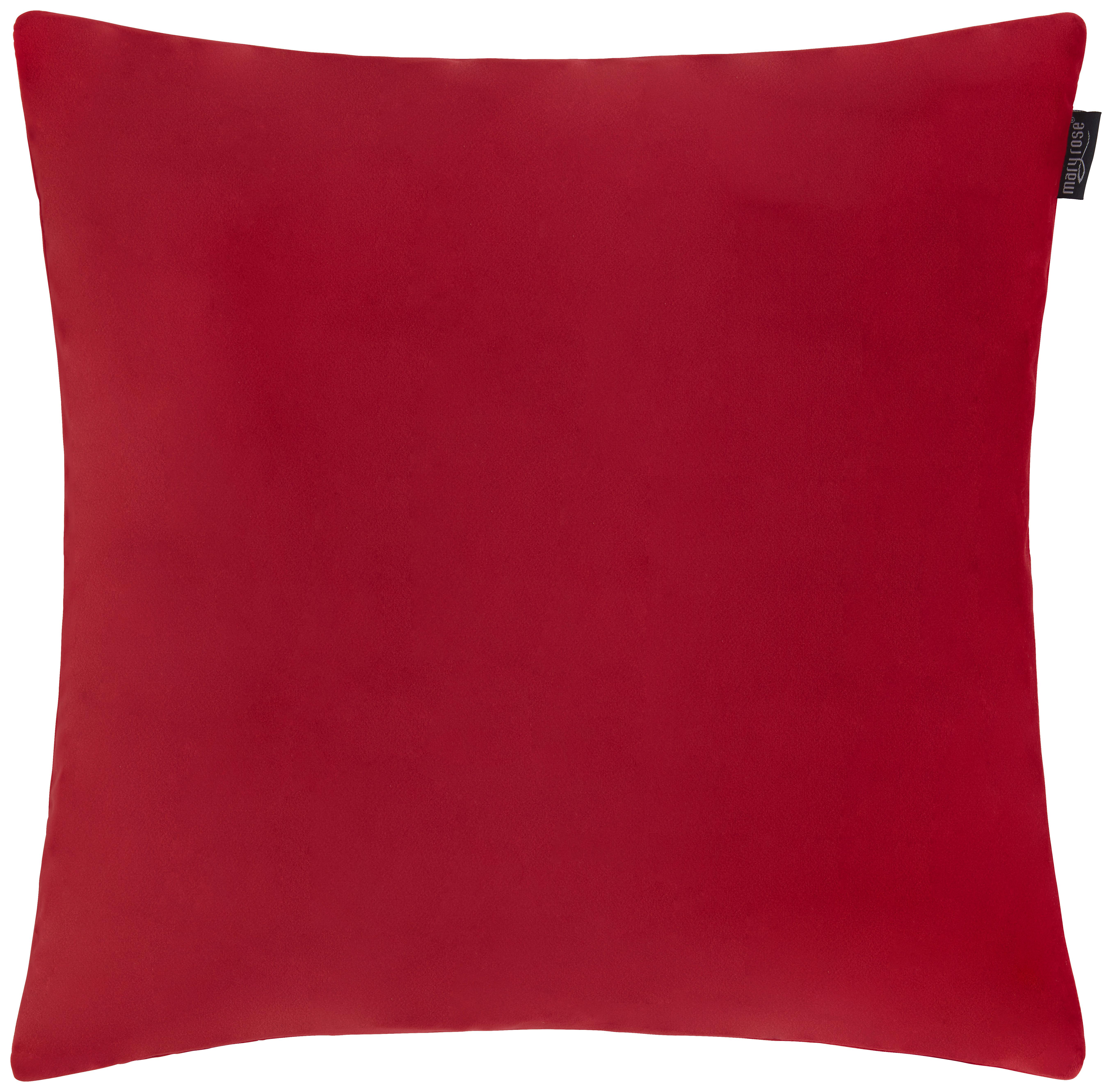 Zierkissen Ruby in Rot ca. 50x50cm - Rot, MODERN, Textil (50/50cm) - Mary's
