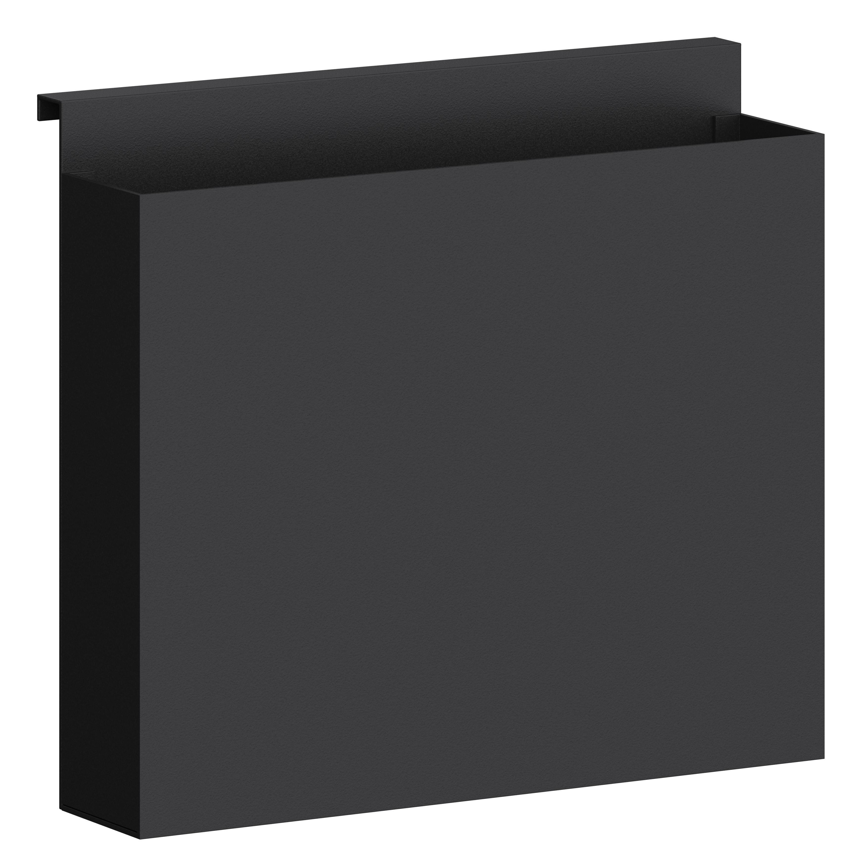 Messerblock Systemstyle Schwarz - Schwarz, MODERN, Metall (25,7/24,2/8cm) - System Style