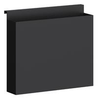 Messerblock Systemstyle Schwarz - Schwarz, MODERN, Metall (25,7/24,2/8cm) - System Style