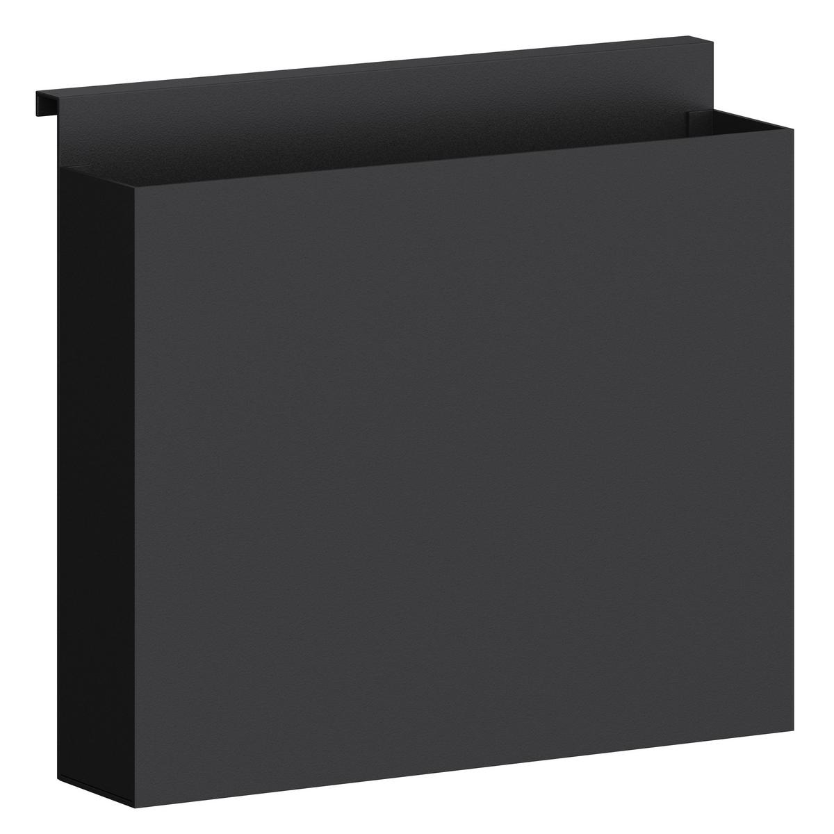 Messerblock Systemstyle Schwarz - Schwarz, MODERN, Metall (25,7/24,2/8cm) - System Style