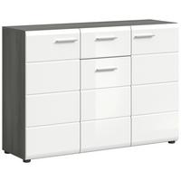Comodă SALSA - alb lucios intens, Design, material pe bază de lemn (120/85/37cm) - Modern Living