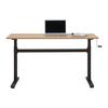 SKRIVBORD CARMELO I - svart/ekfärgad, Modern, metall/trämaterial (140/70-117/60cm) - Mömax