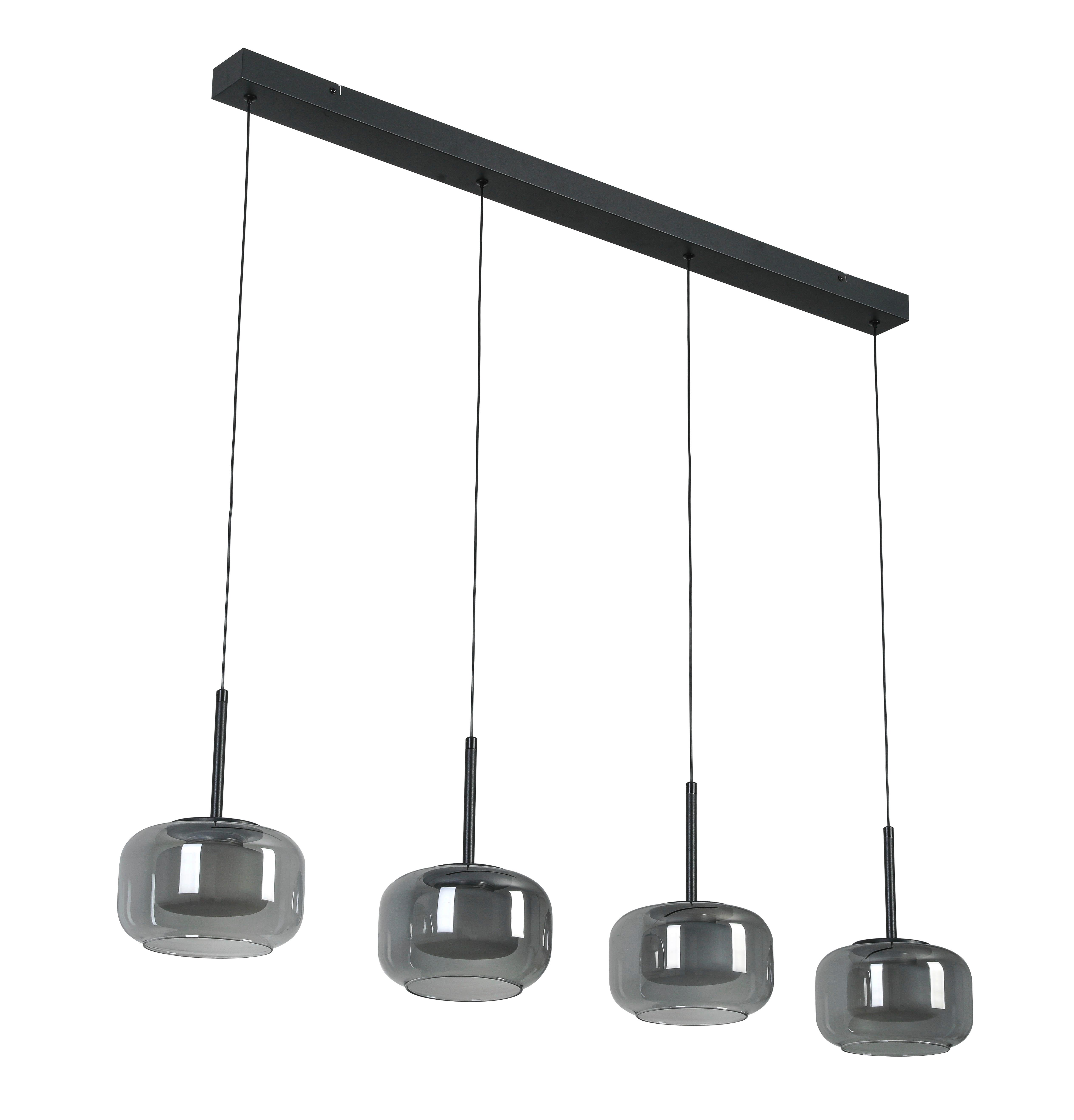 LED-HÄNGLAMPA KALTI - vit/svart, Modern, metall/glas (110/18/120cm) - Mömax