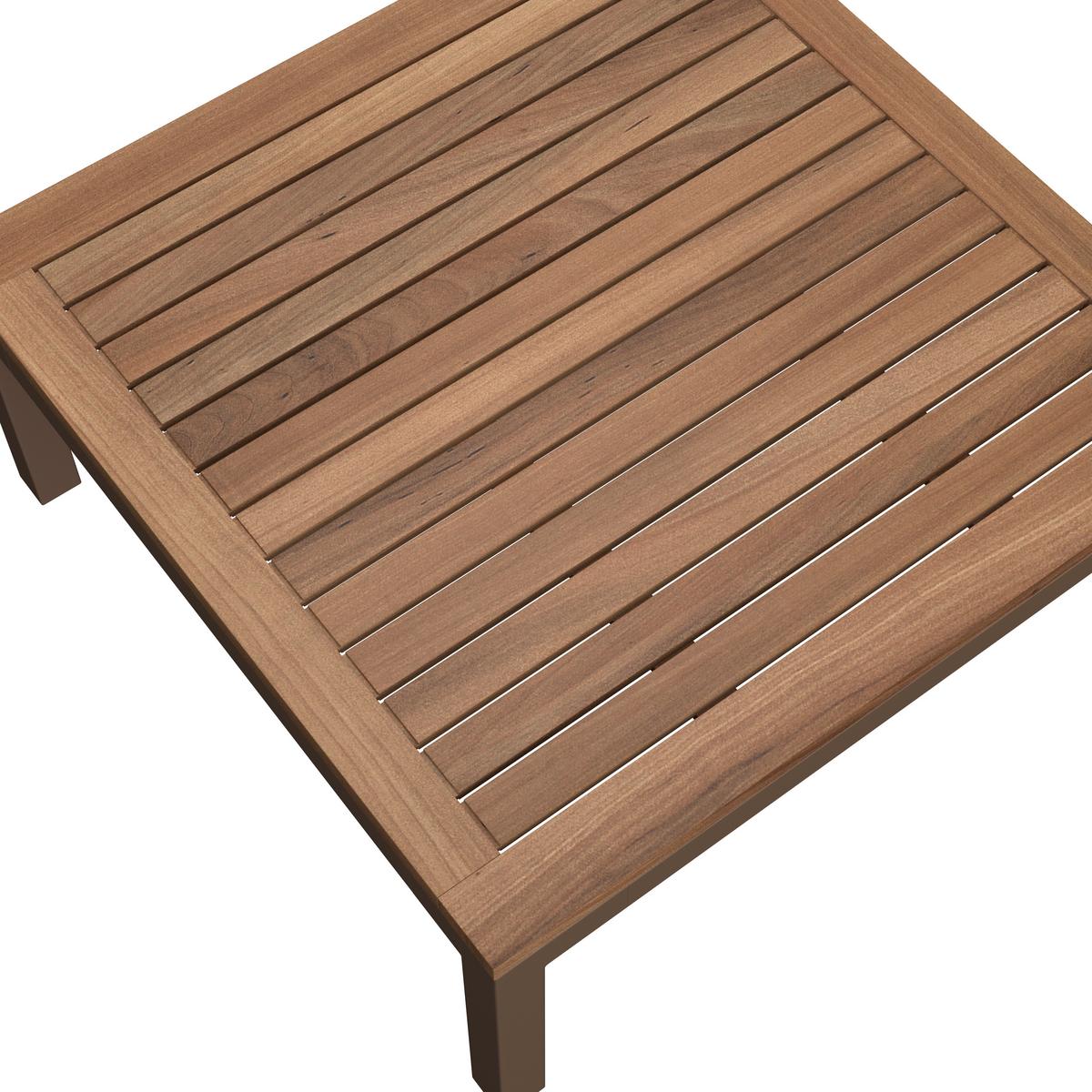 KOMPLET MEBLI TARASOWYCH KÖLN - kolor akacjowy/kolor naturalny, Modern, metal/drewno (138/207cm) - Ambia Garden