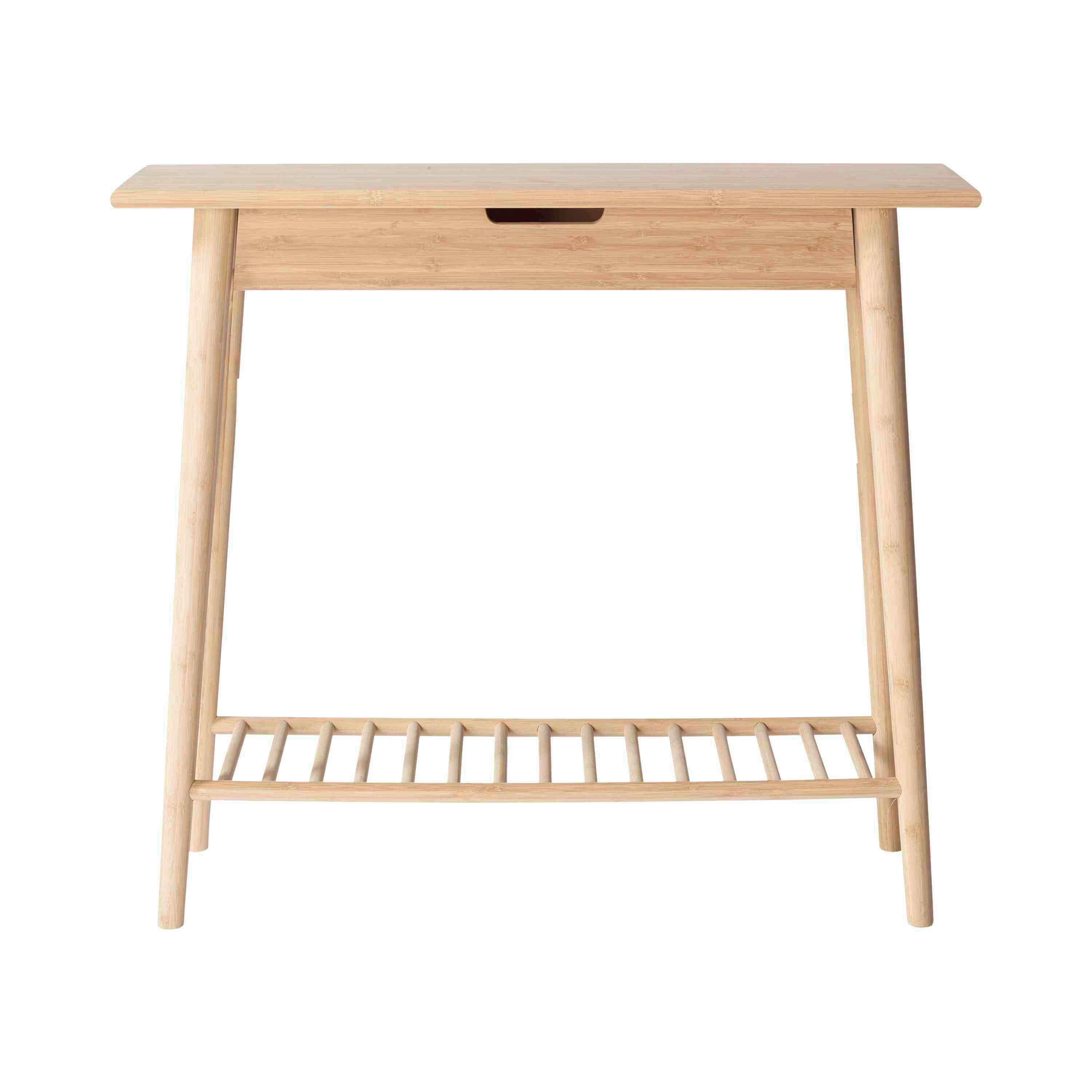 Konsolentisch Noble 2165002 - Naturfarben/Nickelfarben, Romantik / Landhaus, Holz (90/35/80cm) - MID.YOU