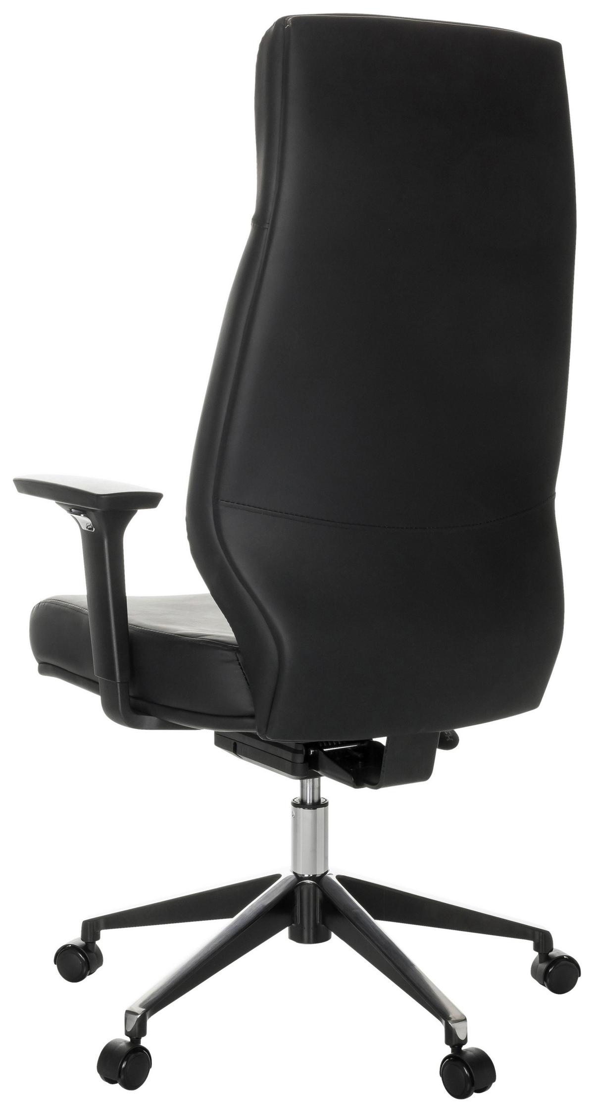 Chefsessel Vitoro ECO Schwarz - Schwarz, Basics, Leder/Kunststoff (68/123-130/68cm) - MID.YOU