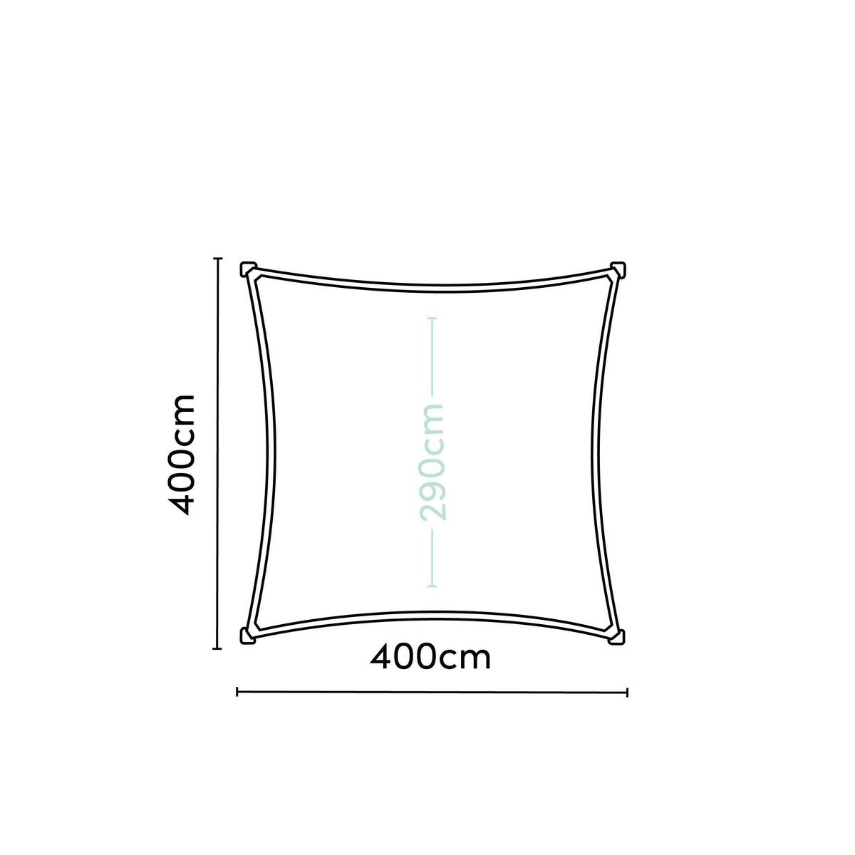 Sonnensegel Dreamsail Creme - Creme, MODERN, Textil (400/1/400cm) - Gardenson