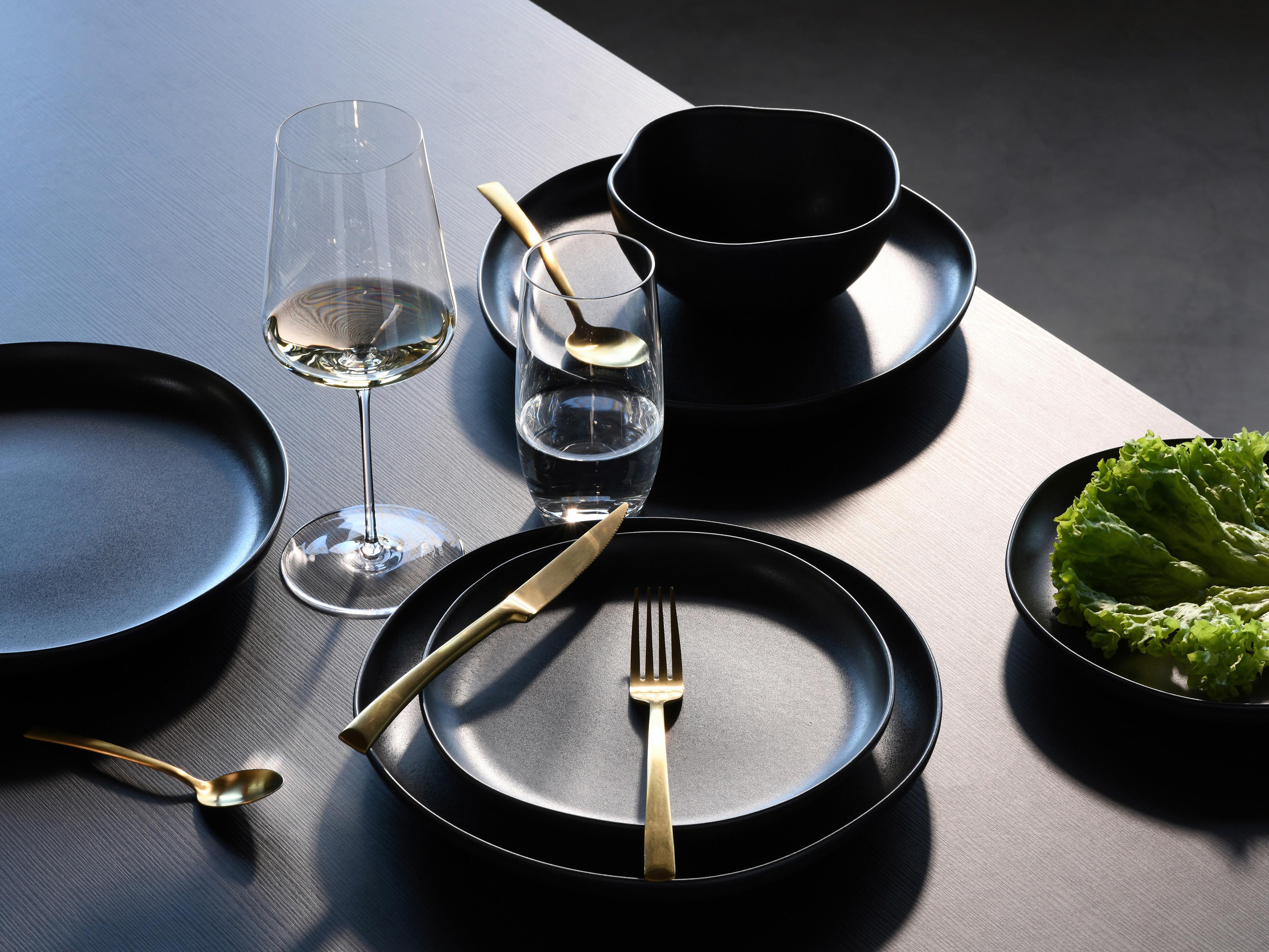 Jedilni Servis Natura Organic Black, 12-Delni - črna, Basics, keramika - Creatable