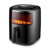 Heißluftfritteuse Dominik in Schwarz max. 1500 Watt - Schwarz, Kunststoff (27/33/36cm) - Insido