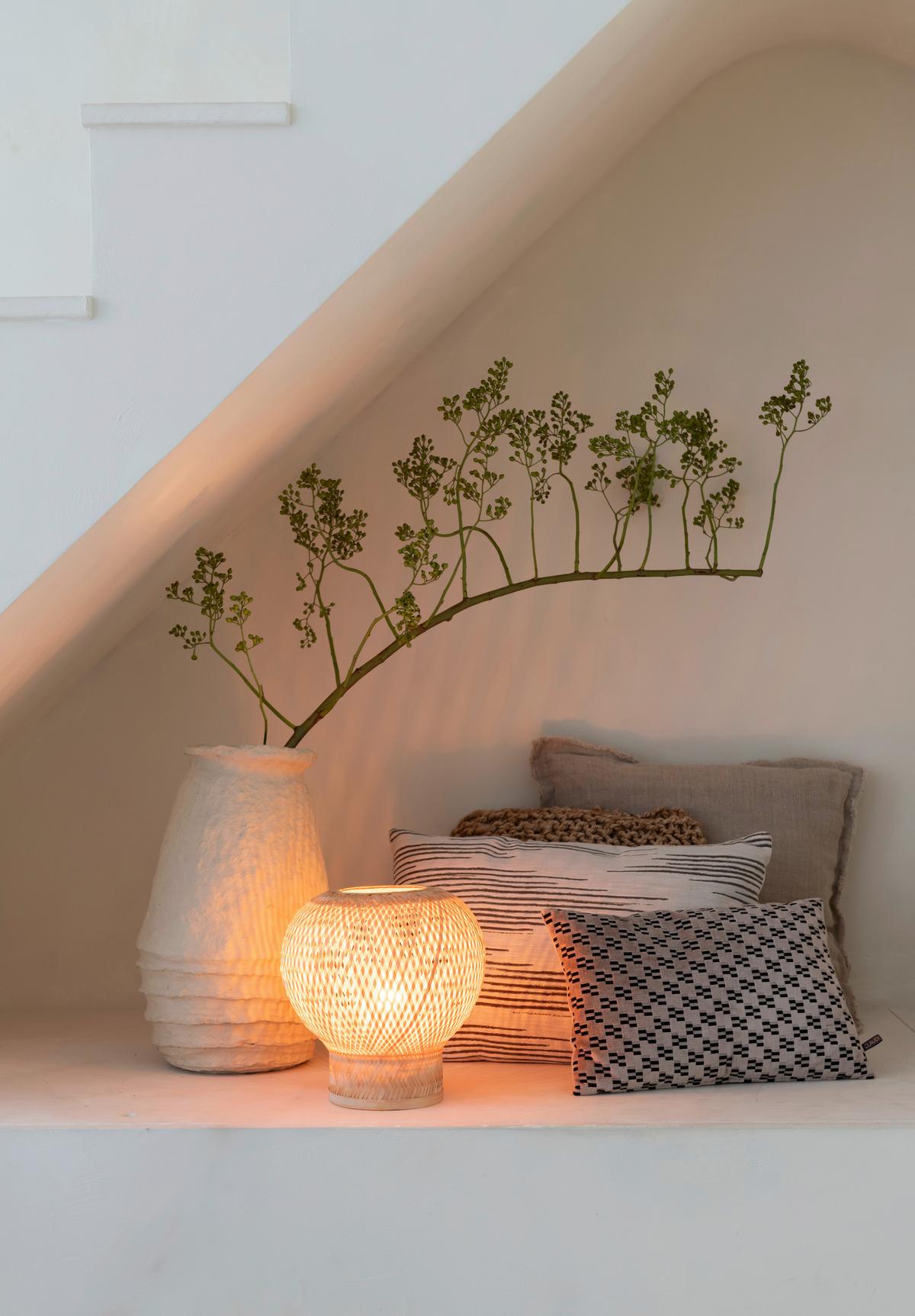 Namizna Svetilka Barbados, Bambus - naravne barve, Basics, naravni materiali (25/27cm) - Good & Mojo