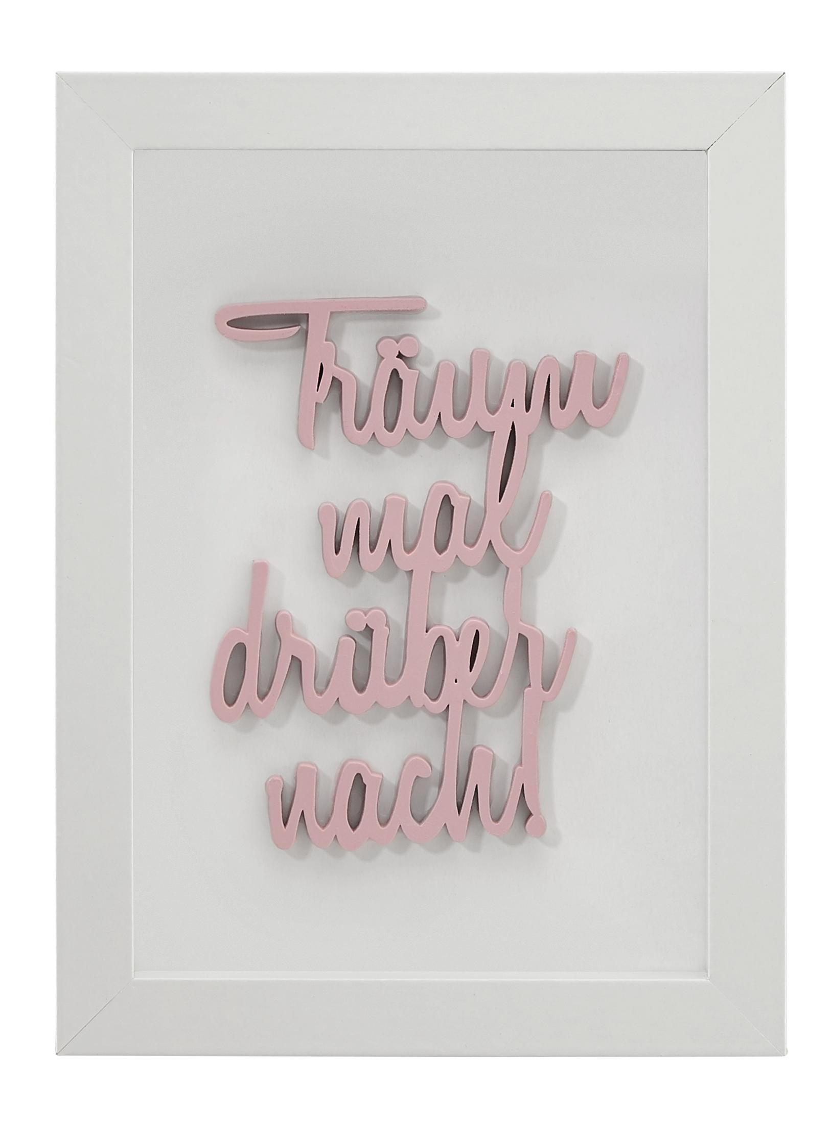 Bild Delia Weiß/Rosa - Rosa/Weiß, Design, Holzwerkstoff (14.5/19.5/2.5cm)