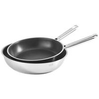ZESTAW PATELNI 13589 RÖSLE - kolor stalowy, Basics, metal (24+28cm) - Rösle