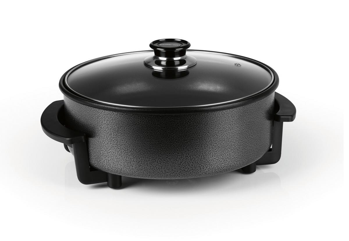 PATELNIA ELEKTRYCZNA 16389 - czarny, Basics, tworzywo sztuczne/metal (34/32/18cm) - GOURMETMAXX