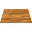 Terrassenfliese Arosa in Akazienholz - Naturfarben/Akaziefarben, Holz/Kunststoff (30/30/2,4cm) - MÖMAX modern living