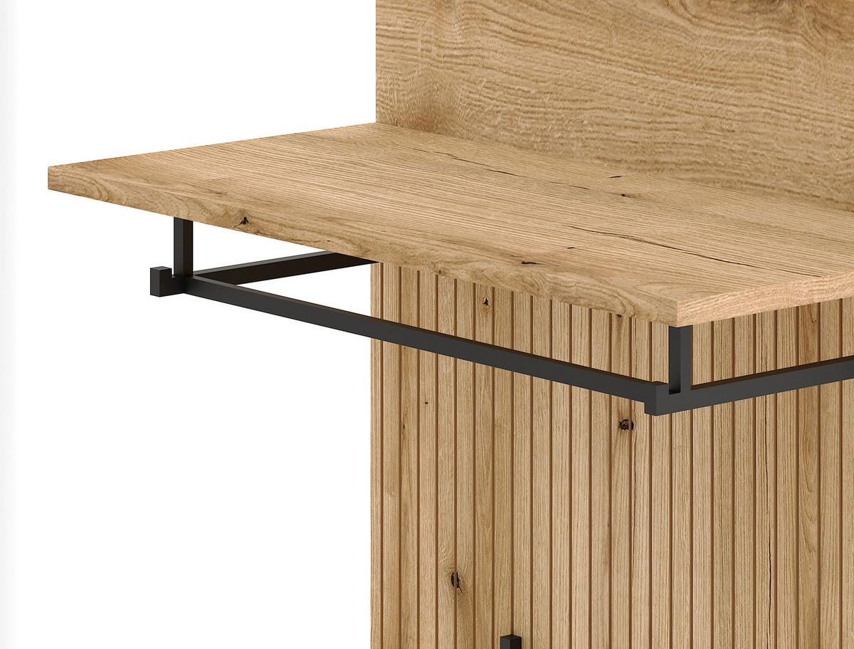 PRZEDPOKÓJ NORDIC D - kolor dębowy/biały, Design, materiał drewnopochodny (65/204/40cm) - MID.YOU