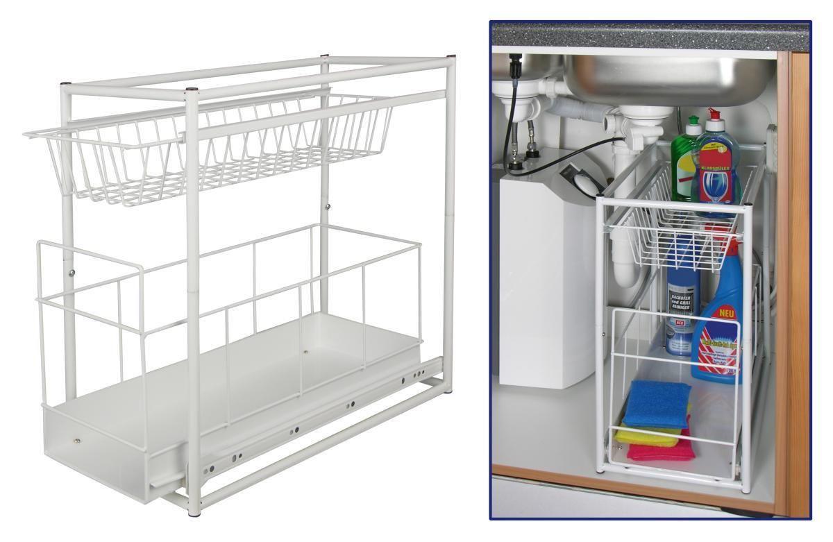 SZUFLADA DO ZABUDOWY 34045 - biały, Basics, metal (45/23/45cm)