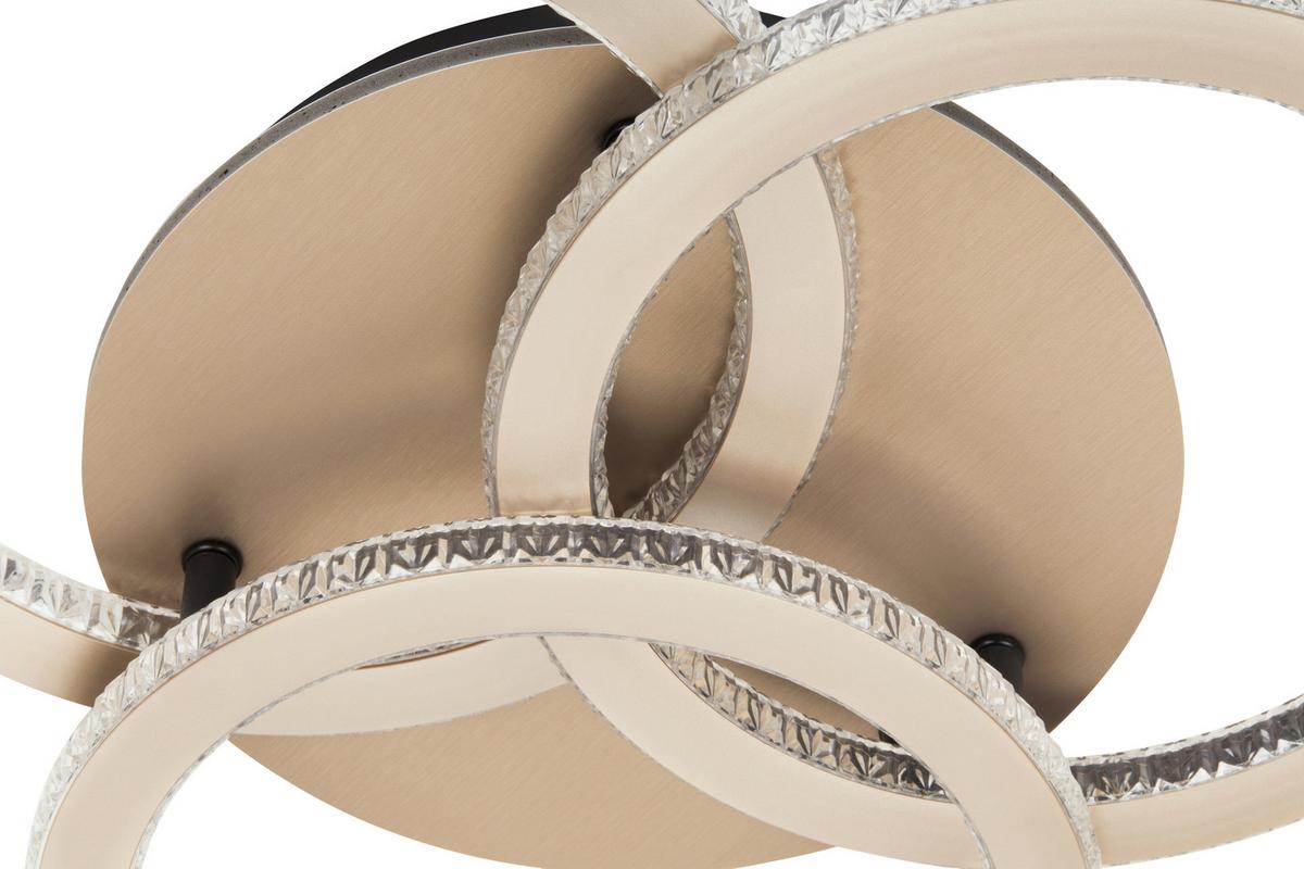 LED-Deckenleuchte Zupä Champagnerfarben max. 40 Watt - Champagner, MODERN, Kunststoff/Metall (45/45/9cm)