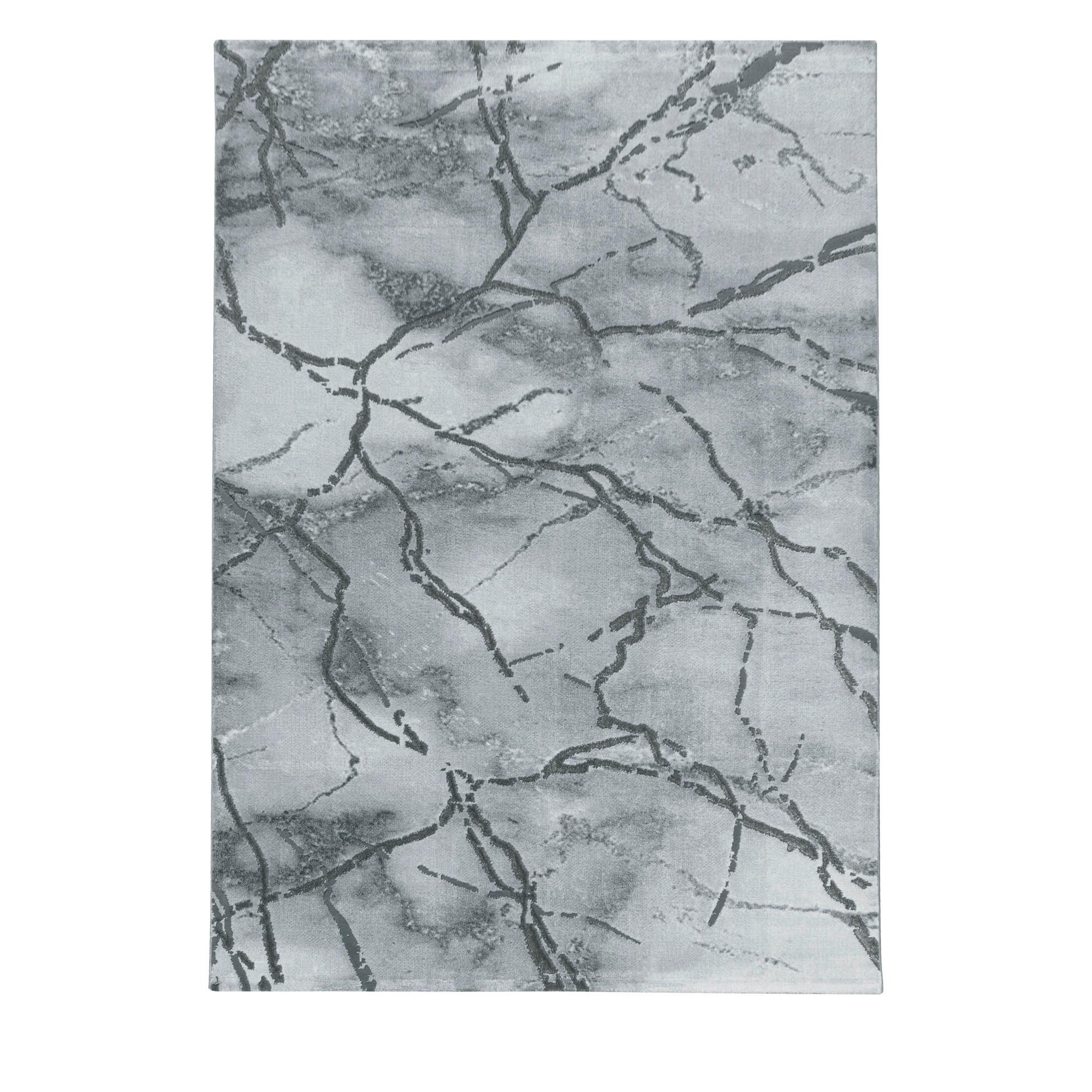 Webteppich Naxos Silberfarben ca. 80x250cm - Silberfarben, Design, Textil (80/250cm)