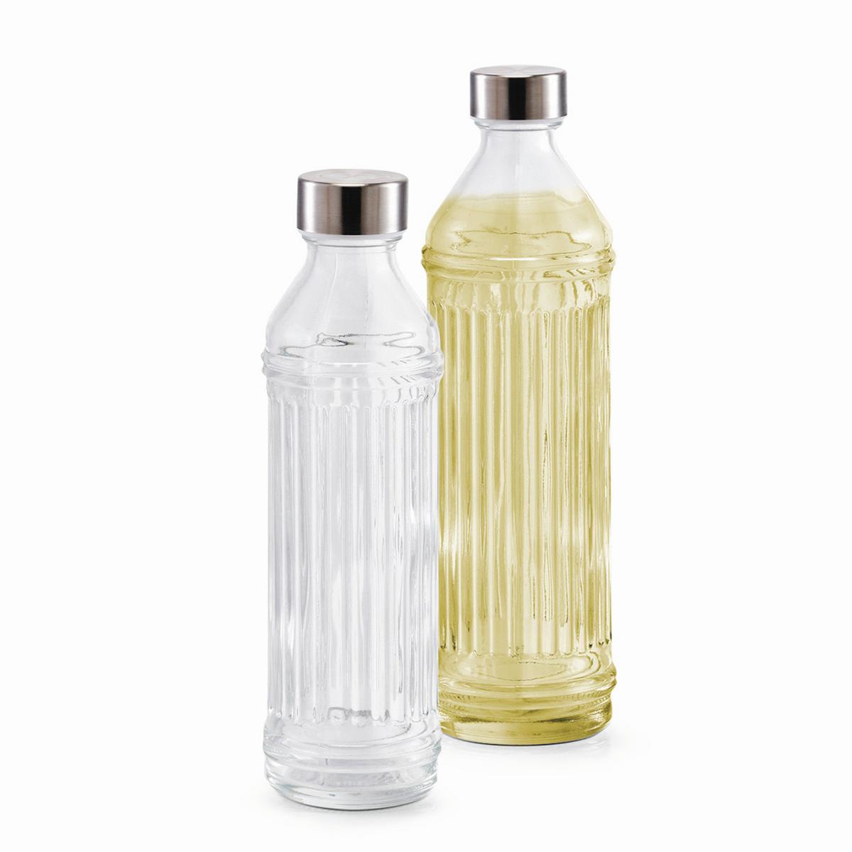 Trinkflasche 19523 Transparent ca. 500ml - Transparent, Design, Glas (7/7/24cm)