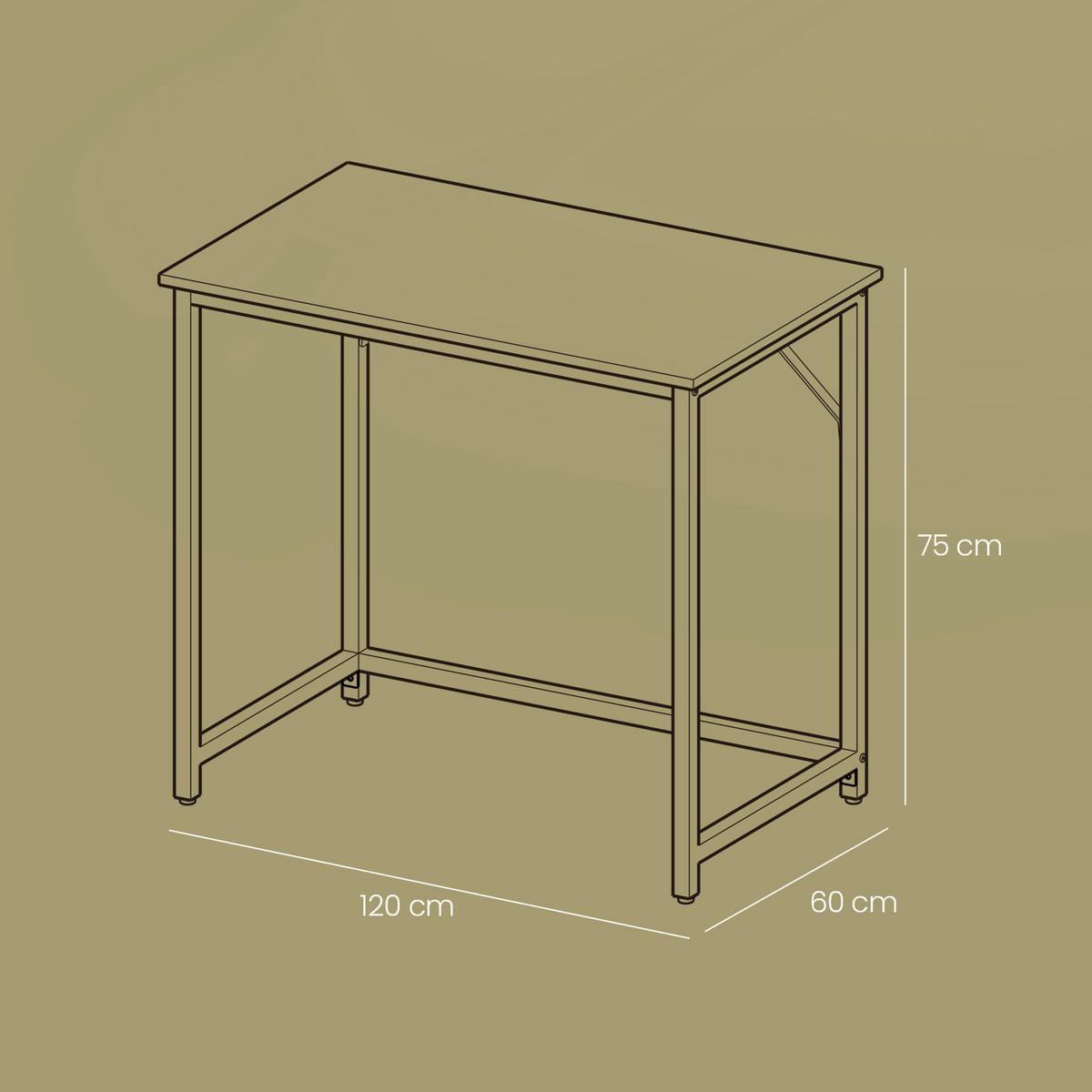 Computertisch Schwarz - Schwarz, Trend, Holzwerkstoff (120/60/75cm) - MID.YOU