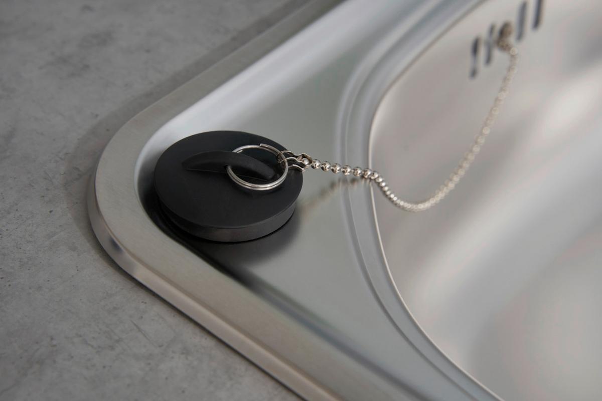 Pomivalno Korito Dallas, 46,5x43,5cm - barve nerjavečega jekla, Basics, kovina (46,5/15,5/43,5cm) - Respekta