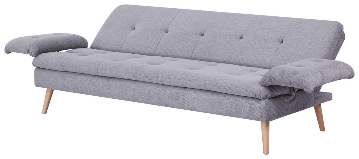 Zofa Armano, Posteljna Funkcija, Siva - siva/naravne barve, Basics, tekstil/les (190/83/87cm) - P & B