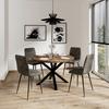 STOL MINO - grå/svart, Modern, metall/trä (46/88/54cm) - Bessagi Home