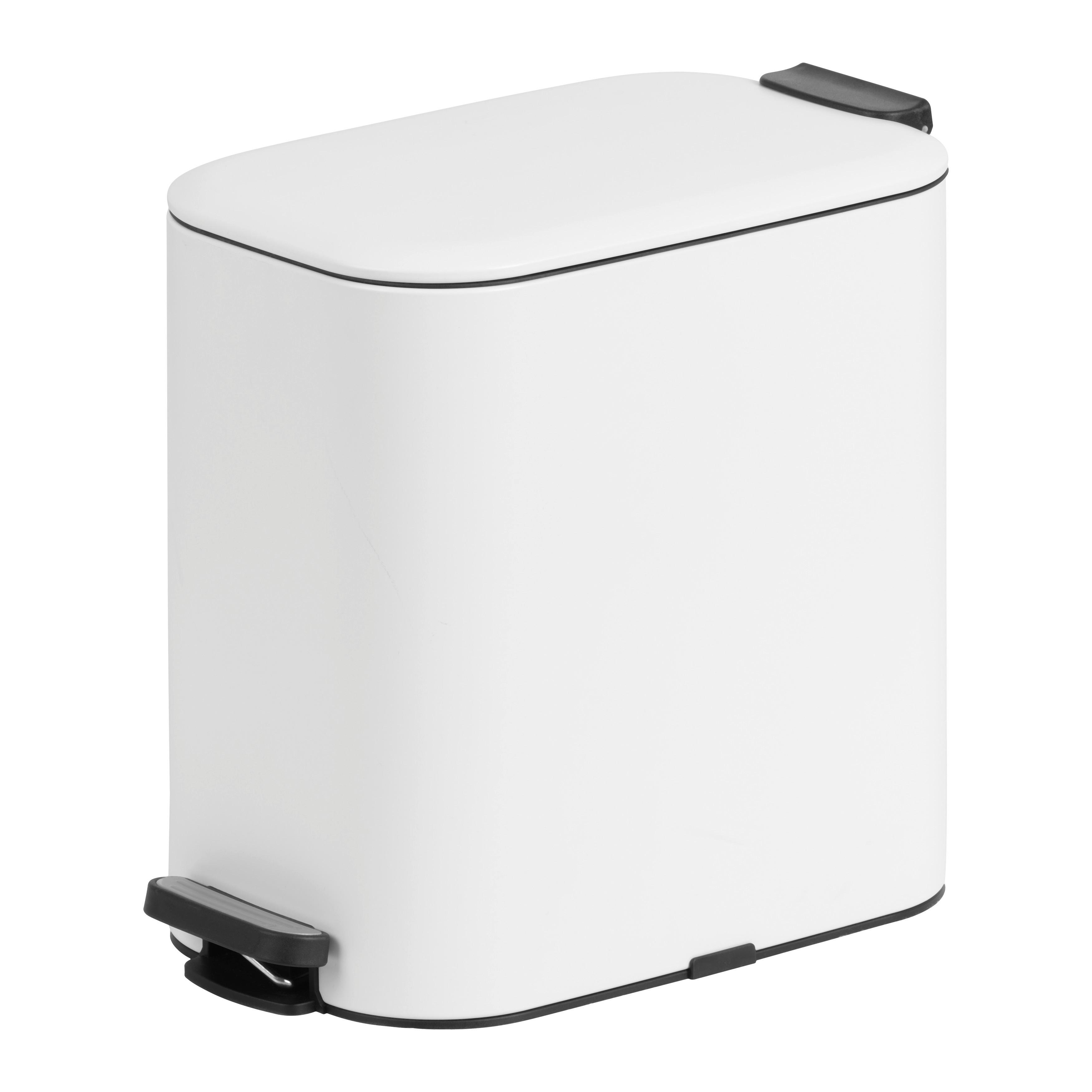 Treteimer Vario Weiß Ca. 20 L - črna/bela, Moderno, kovina/umetna masa (23,4/41,3/37,6cm) - Mömax