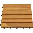 Terrassenfliese Arosa in Akazienholz - Naturfarben/Akaziefarben, Holz/Kunststoff (30/30/2,4cm) - MÖMAX modern living