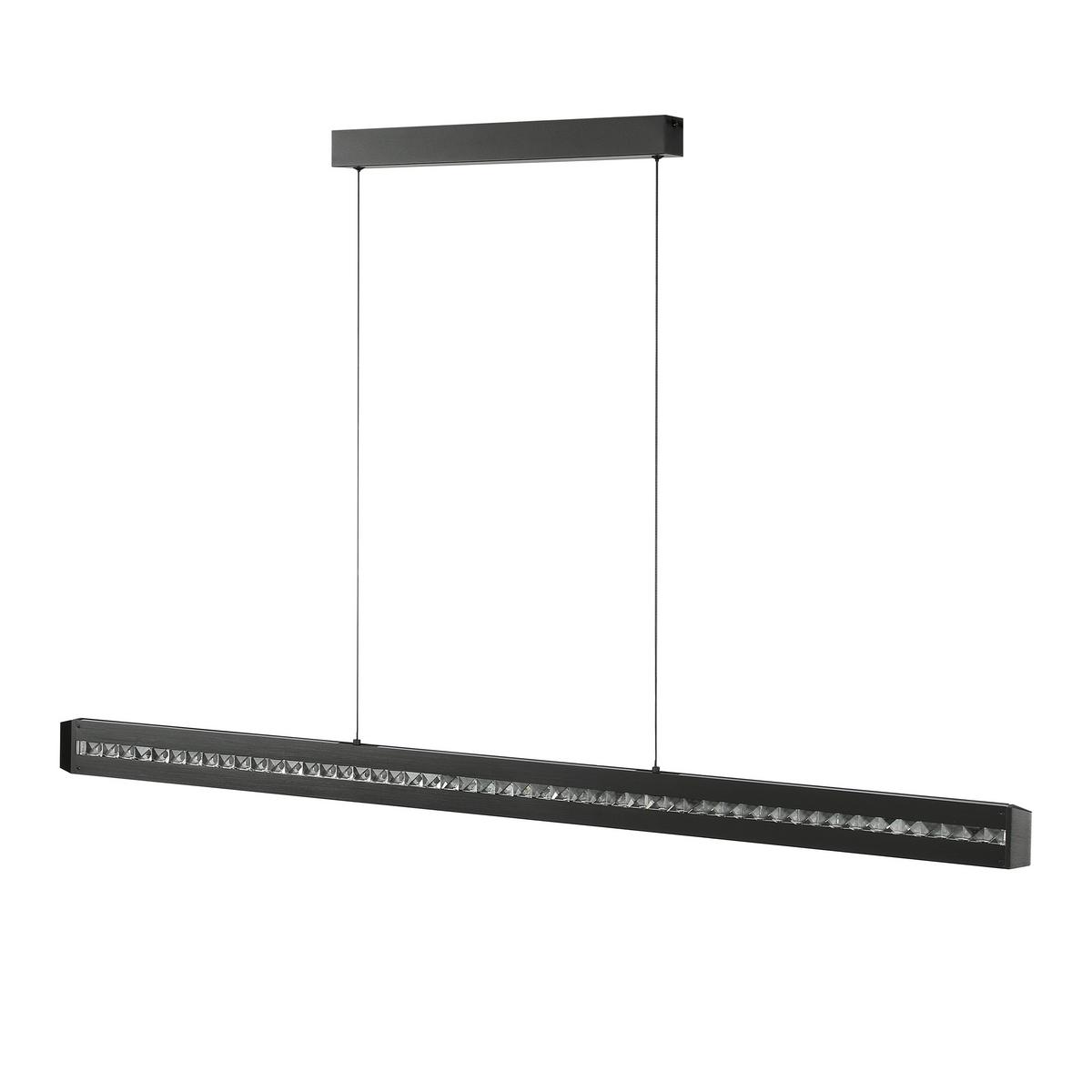 LAMPA WISZĄCA LED G51450/06 BANDA - czarny, Design, metal/szkło (115/6,5/150cm) - Brilliant