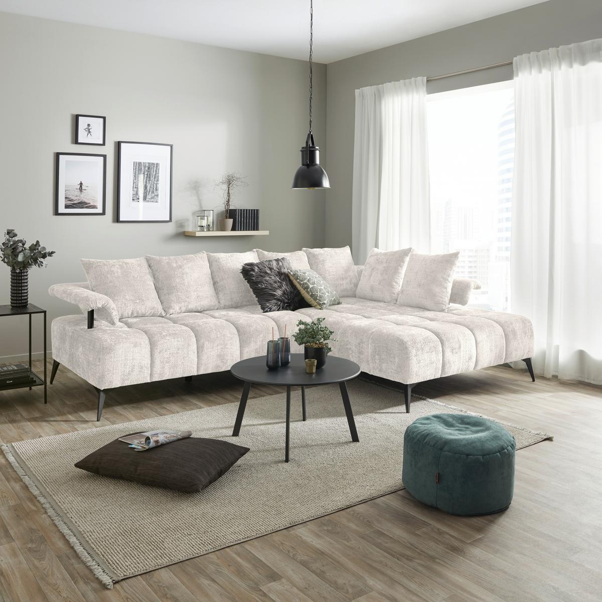 Coltar VANESSA NEW - bej, Modern, textil (297/200cm) - Modern Living