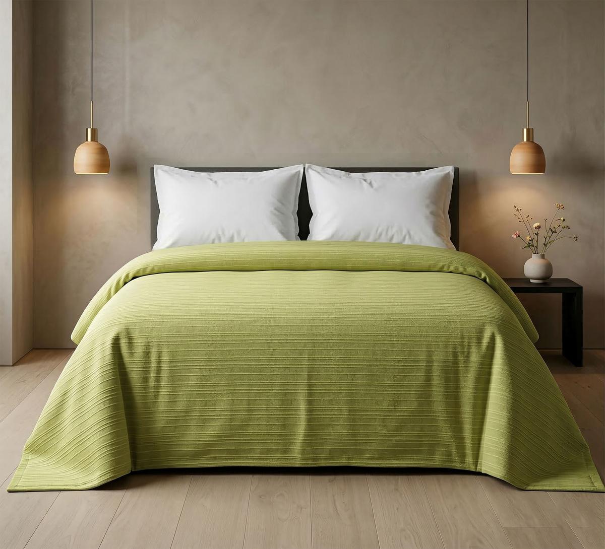 Ágytakaró Mia 160/220 - zöld, textil (160/220cm) - Mömax