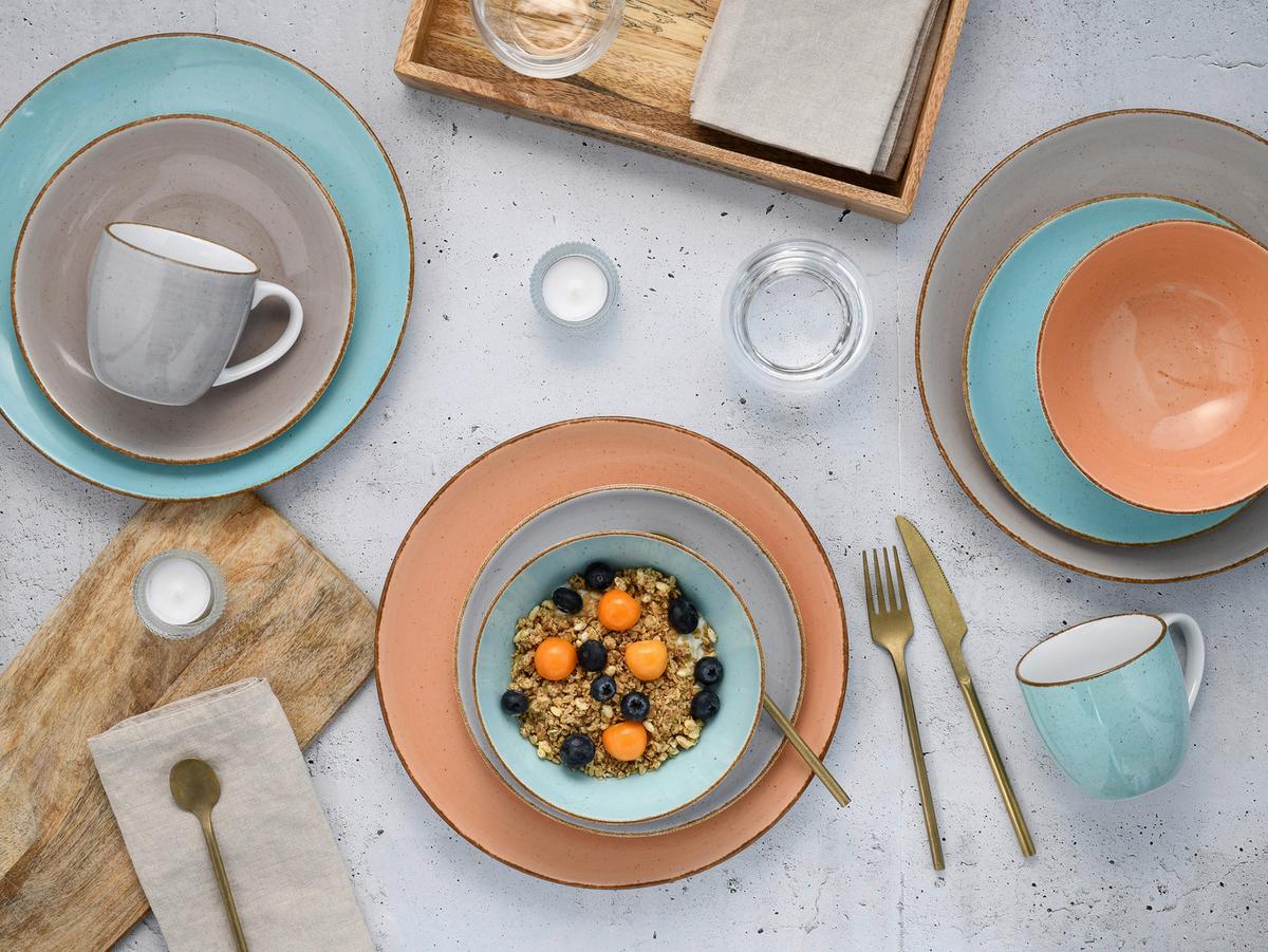 Kombinirani Servis Vintage Nature Bunt, 16-Delni - večbarvno, Basics, keramika - Creatable