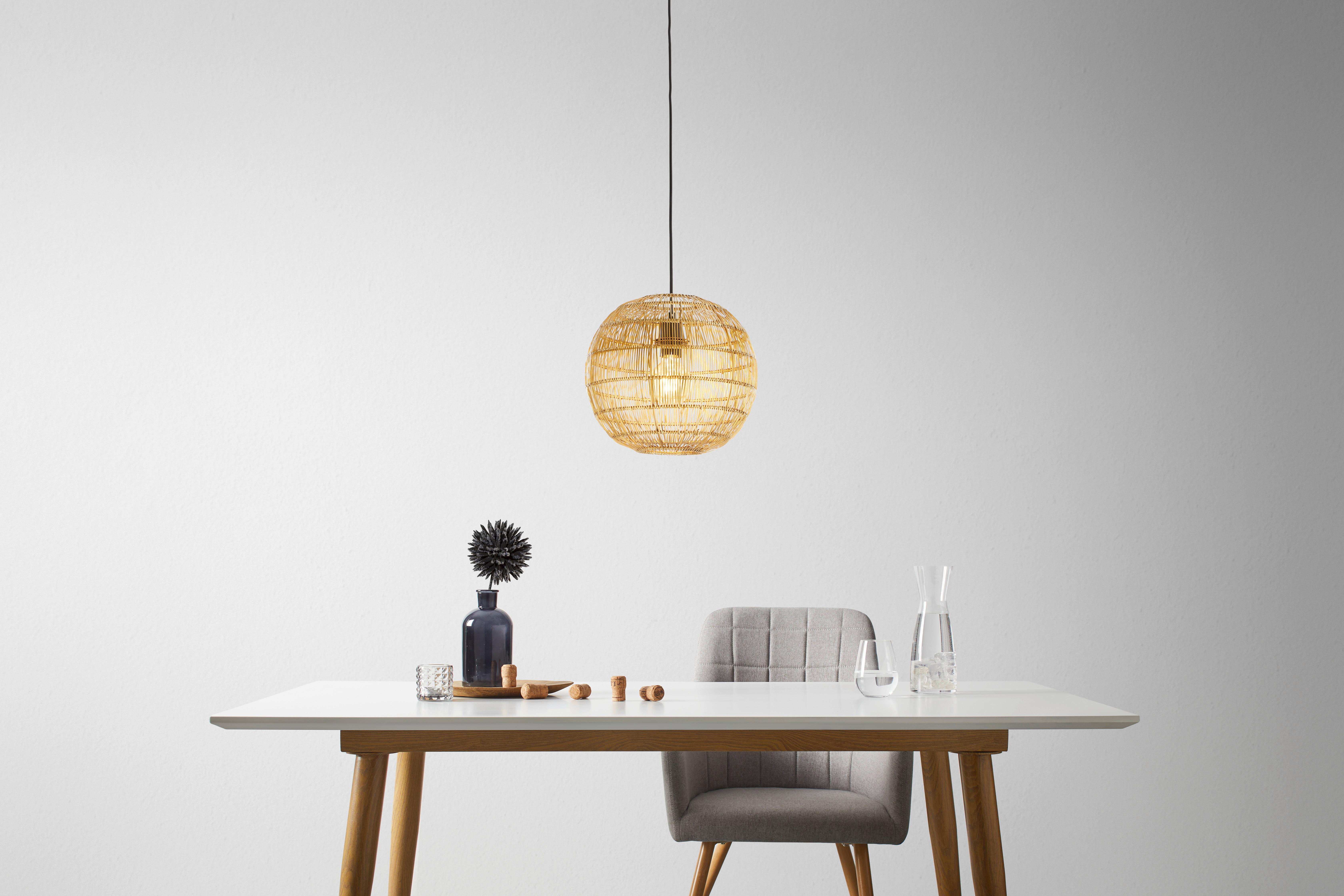 Hängeleuchte Evelyn max. 40 Watt - Goldfarben, MODERN, Metall (31/150cm) - Bessagi Home